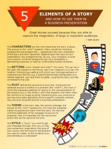 Elements of a story infographic L1